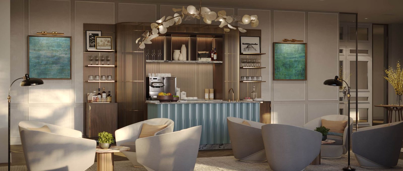 Private club lounges